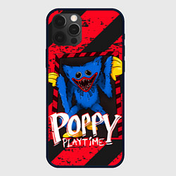 Чехол для iPhone 12 Pro Max Poppy Playtime RED WARNING, цвет: 3D-черный