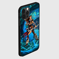 Чехол для iPhone 12 Pro Max Horizon Aloy art, цвет: 3D-черный — фото 2