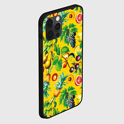 Чехол для iPhone 12 Pro Max Лето Фрукты, цвет: 3D-черный — фото 2