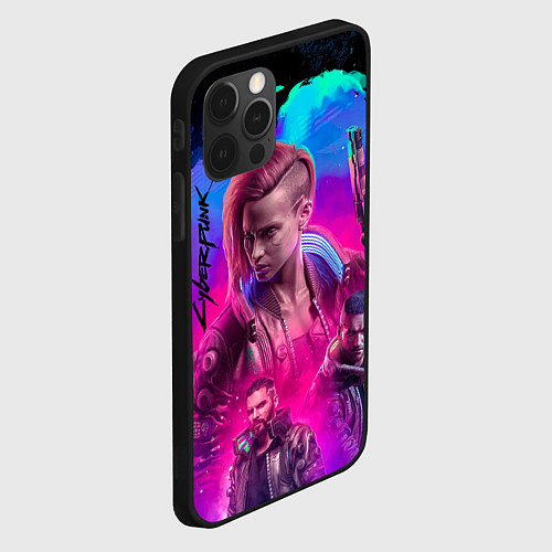 Чехол iPhone 12 Pro Max Vi Ви Cyberpunk 2077 / 3D-Черный – фото 2