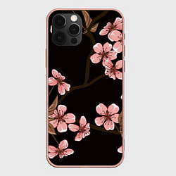 Чехол для iPhone 12 Pro Max Начало весны, цвет: 3D-светло-розовый