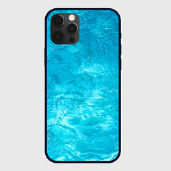 Чехол для iPhone 12 Pro Max Голубой океан Голубая вода, цвет: 3D-черный