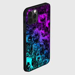 Чехол для iPhone 12 Pro Max AHEGAO NEON GIRL НЕОНОВЫЙ АХЕГАО, цвет: 3D-черный — фото 2