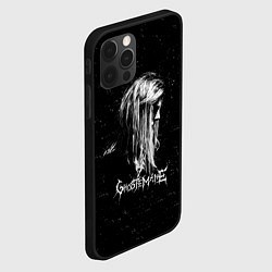 Чехол для iPhone 12 Pro Max GHOSTEMANE Rap Гостмейн ЧБ Logo, цвет: 3D-черный — фото 2
