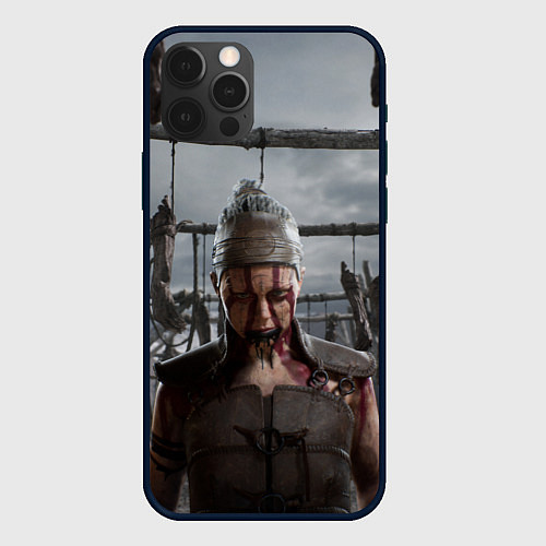Чехол iPhone 12 Pro Max Сенуа Hellblade 2 / 3D-Черный – фото 1