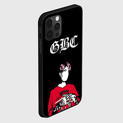 Чехол для iPhone 12 Pro Max Lil Peep GBC Лил Пип Надпись, цвет: 3D-черный — фото 2