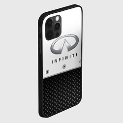 Чехол для iPhone 12 Pro Max Infiniti сталь, цвет: 3D-черный — фото 2