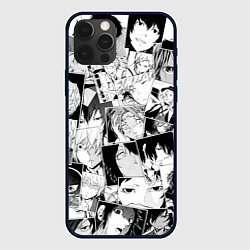 Чехол для iPhone 12 Pro Max Bungo Stray Dogs pattern, цвет: 3D-черный