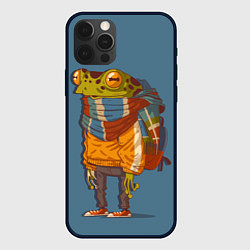 Чехол для iPhone 12 Pro Max Лягуха-путешественица, цвет: 3D-черный