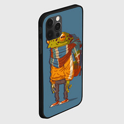 Чехол для iPhone 12 Pro Max Лягуха-путешественица, цвет: 3D-черный — фото 2