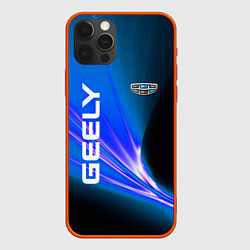 Чехол для iPhone 12 Pro Max Geely Automobile, цвет: 3D-красный