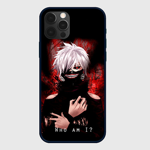 Чехол iPhone 12 Pro Max Tokyo Ghoul Токийский Гуль Who am I / 3D-Черный – фото 1