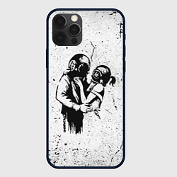 Чехол для iPhone 12 Pro Max BANKSY БЭНКСИ космос, цвет: 3D-черный