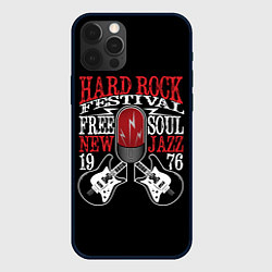 Чехол для iPhone 12 Pro Max HARD ROCK FESTIVAL, цвет: 3D-черный