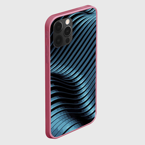 Чехол iPhone 12 Pro Max Fashion pattern 2027 / 3D-Малиновый – фото 2