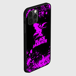 Чехол для iPhone 12 Pro Max Black Sabbath metal, цвет: 3D-черный — фото 2