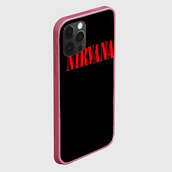 Чехол для iPhone 12 Pro Max Nirvana in Red, цвет: 3D-малиновый — фото 2
