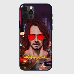 Чехол для iPhone 12 Pro Max Johnny Cyberpunk2077 Джонни, цвет: 3D-черный