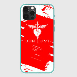 Чехол для iPhone 12 Pro Max Bon jovi, цвет: 3D-мятный