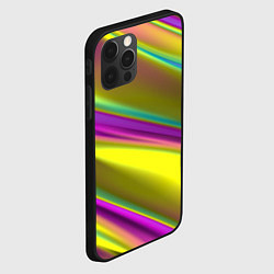 Чехол для iPhone 12 Pro Max Красочные разводы, цвет: 3D-черный — фото 2