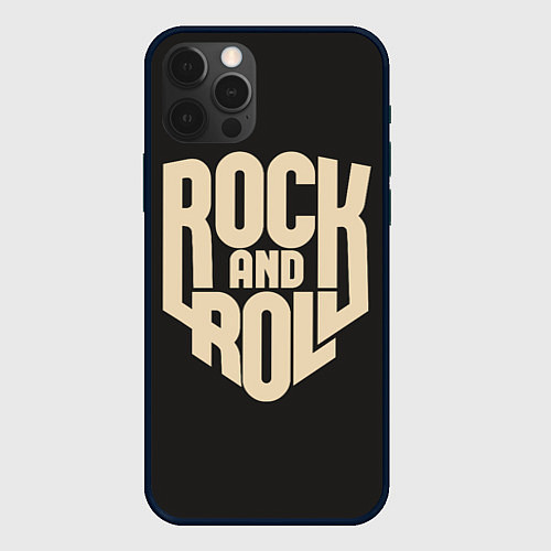 Чехол iPhone 12 Pro Max ROCK AND ROLL Рокер / 3D-Черный – фото 1
