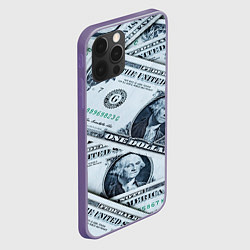 Чехол для iPhone 12 Pro Max Доллары с Вашингтоном, цвет: 3D-серый — фото 2