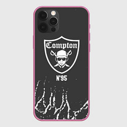 Чехол для iPhone 12 Pro Max Compton Комптон, цвет: 3D-малиновый