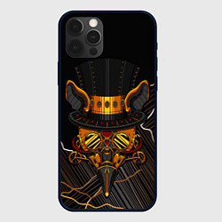 Чехол для iPhone 12 Pro Max Стимпанк Шапочник, цвет: 3D-черный