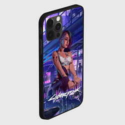Чехол для iPhone 12 Pro Max Jydy Джуди Cyberpunk2077, цвет: 3D-черный — фото 2