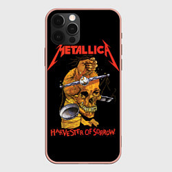 Чехол для iPhone 12 Pro Max METALLICA - HARVESTER OF SORROW, цвет: 3D-светло-розовый