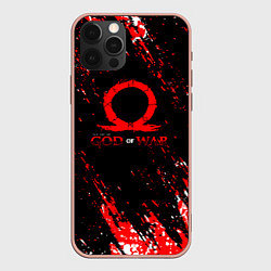 Чехол для iPhone 12 Pro Max God of war брызги, цвет: 3D-светло-розовый