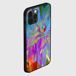 Чехол для iPhone 12 Pro Max Abstract color pattern Summer 2022, цвет: 3D-черный — фото 2