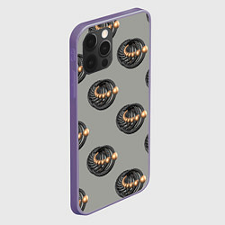 Чехол для iPhone 12 Pro Max АБСТРАКТ СПИРАЛЬНЫЙ, цвет: 3D-серый — фото 2