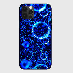 Чехол для iPhone 12 Pro Max Пузыри воздуха в воде Pattern, цвет: 3D-черный