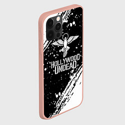 Чехол для iPhone 12 Pro Max Hollywood undead, цвет: 3D-светло-розовый — фото 2