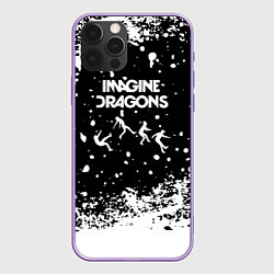 Чехол для iPhone 12 Pro Max Imagine dragons rock, цвет: 3D-сиреневый