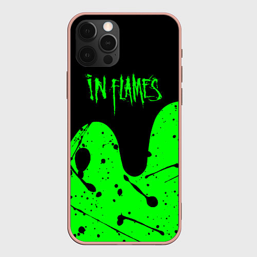 Чехол iPhone 12 Pro Max In flames / 3D-Светло-розовый – фото 1