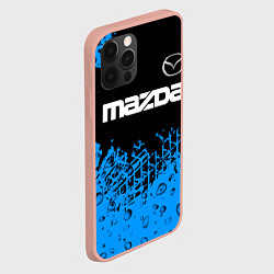 Чехол для iPhone 12 Pro Max МАЗДА Шины, цвет: 3D-светло-розовый — фото 2