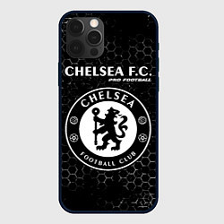 Чехол для iPhone 12 Pro Max CHELSEA Pro Football Соты, цвет: 3D-черный