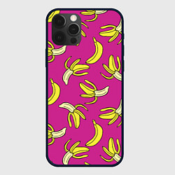 Чехол для iPhone 12 Pro Max Banana pattern Summer Color, цвет: 3D-черный