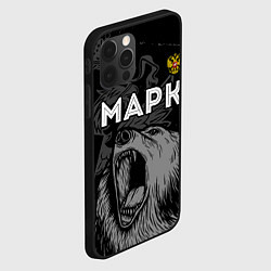 Чехол для iPhone 12 Pro Max Марк Россия Медведь, цвет: 3D-черный — фото 2