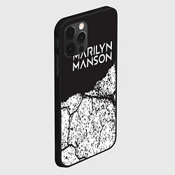 Чехол для iPhone 12 Pro Max Marilyn manson, цвет: 3D-черный — фото 2