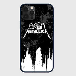 Чехол для iPhone 12 Pro Max Metallica музыканты, цвет: 3D-черный