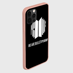 Чехол для iPhone 12 Pro Max BTS WE ARE BULLETPROOF БТС - мы пуленепробиваемые, цвет: 3D-светло-розовый — фото 2