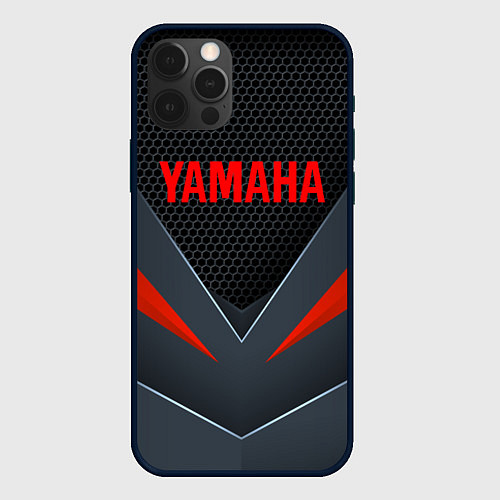 Чехол iPhone 12 Pro Max YAMAHA ТЕХНОЛОГИЧЕСКАЯ БРОНЯ / 3D-Черный – фото 1
