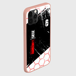 Чехол для iPhone 12 Pro Max RAINBOW SIX SIEGE 6 соты, цвет: 3D-светло-розовый — фото 2