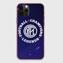 Чехол для iPhone 12 Pro Max Inter Легенды Чемпионы, цвет: 3D-светло-розовый