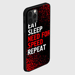 Чехол для iPhone 12 Pro Max Eat Sleep Need for Speed Repeat - Спрей, цвет: 3D-черный — фото 2