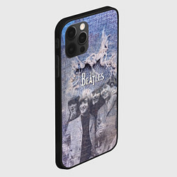 Чехол для iPhone 12 Pro Max The Beatles Легендарная Ливерпульская четвёрка, цвет: 3D-черный — фото 2