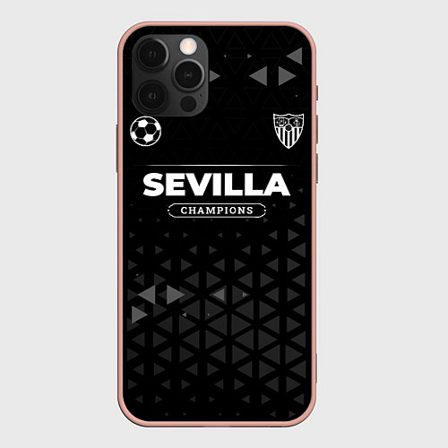 Чехол iPhone 12 Pro Max Sevilla Форма Champions / 3D-Светло-розовый – фото 1